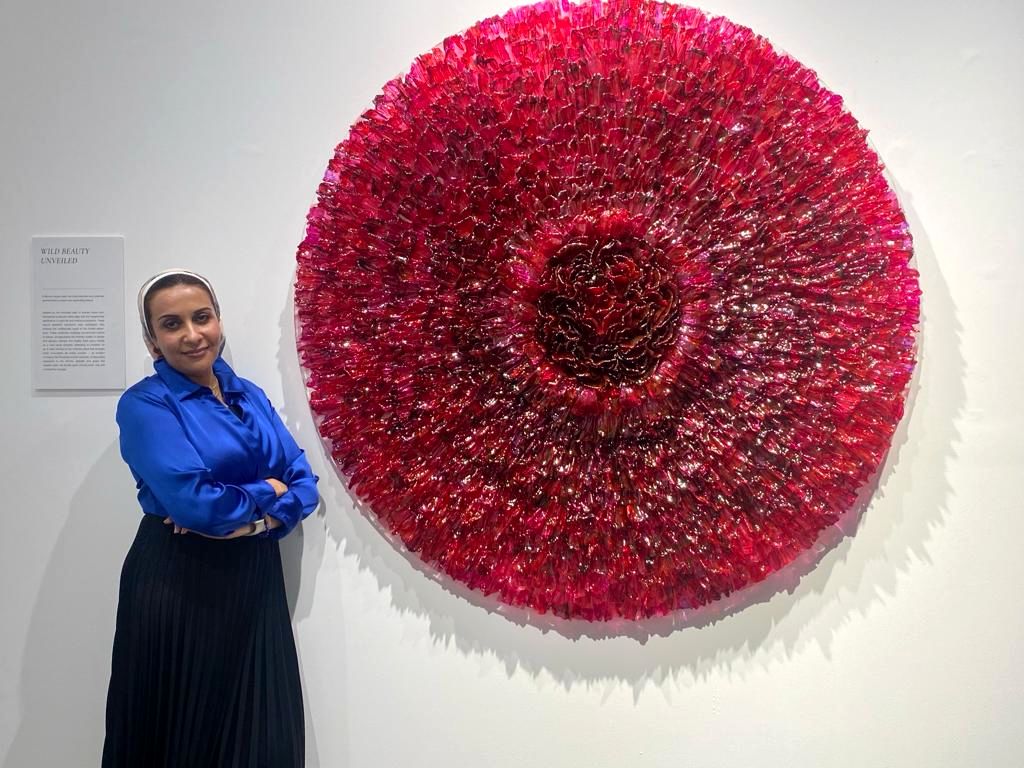Solo Exhibition of Yousra Wahba at Firetti Contemporary Gallery Dubai - Photos