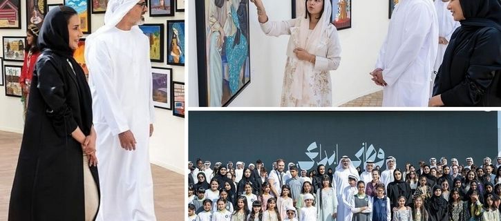 Sheikh Khaled bin Mohamed bin Zayed visits National Art Expressions exhibition - photos