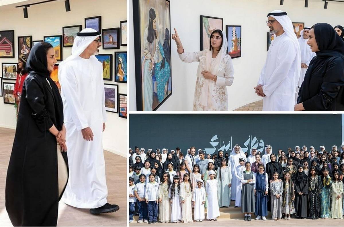 Sheikh Khaled bin Mohamed bin Zayed visits National Art Expressions exhibition - photos