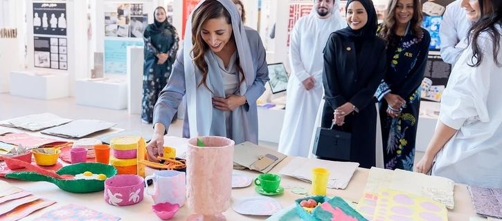 Video: Sheikha Bodour Al Qasimi inaugurates 'Six Degrees' exhibition
