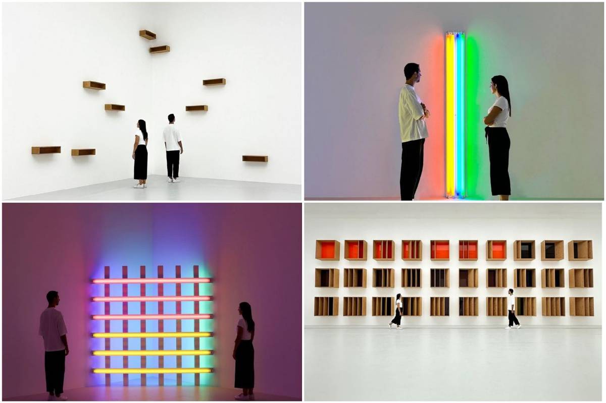 Dan Flavin and Donald Judd exhibition at QM Gallery Al Riwaq in collaboration with Qatar Museums and LACMA