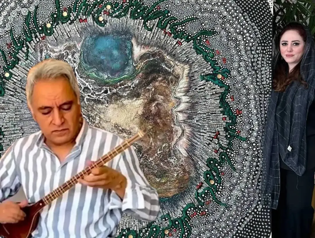 Music and Song by Mohammadreza Ebrahimi for Bita Vakili’s Painting Iran, the Endless Poem in the Raha Gallery Collection / Video