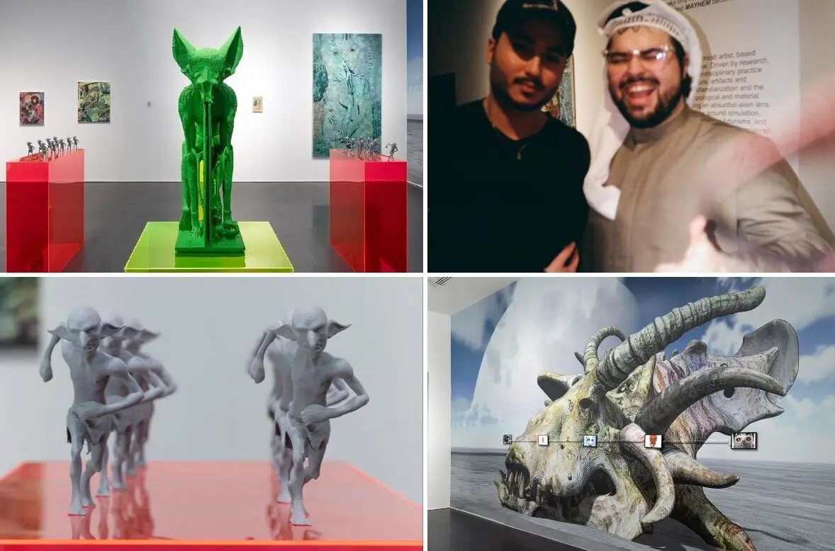 In pictures: Talal Al Najjar maps the future in “Mesh & Mayhem” at Tabari Artspace
