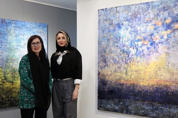 "Written Abstract" exhibition by Farnaz Rezaei at Mojdeh Art Gallery - photos