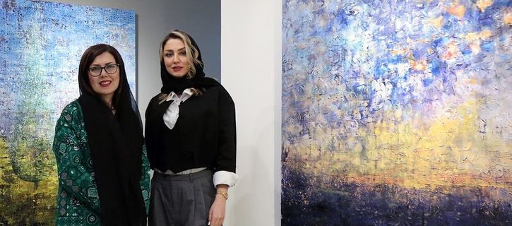 "Written Abstract" exhibition by Farnaz Rezaei at Mojdeh Art Gallery - photos
