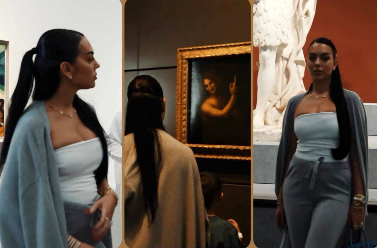 Georgina Rodríguez visited the Louvre Abu Dhabi - Video