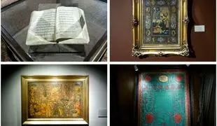 50 Photos of Artworks at the 5th Baran Auction in Tehran / From an 800-Year-Old Quran to Calligraphic Works by Mir Emad and Darvish Abd al-Majid, Works by Mirza Agha Emami, and Dozens of Cultural Treasures