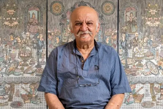 Ali Akbar Sadeghi and The Royal Feast in the Raha Gallery Collection
