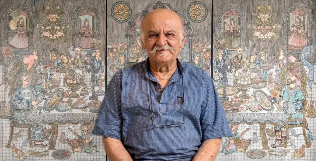 Ali Akbar Sadeghi and The Royal Feast in the Raha Gallery Collection