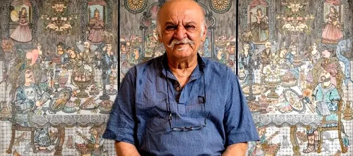 Ali Akbar Sadeghi and The Royal Feast in the Raha Gallery Collection