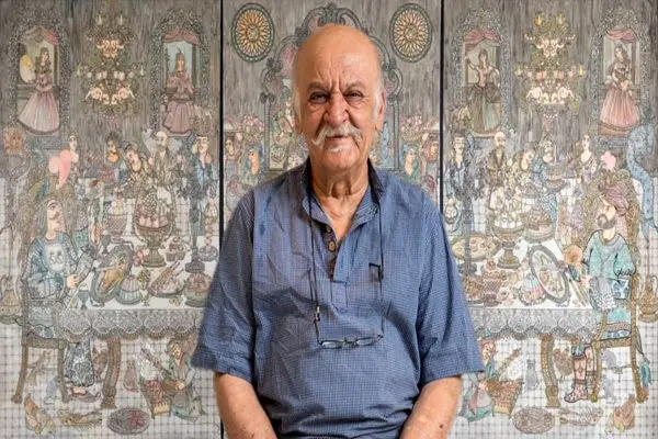 Ali Akbar Sadeghi and The Royal Feast in the Raha Gallery Collection
