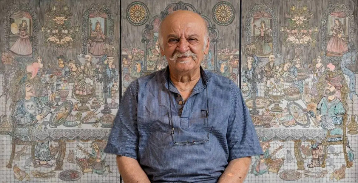 Ali Akbar Sadeghi and The Royal Feast in the Raha Gallery Collection