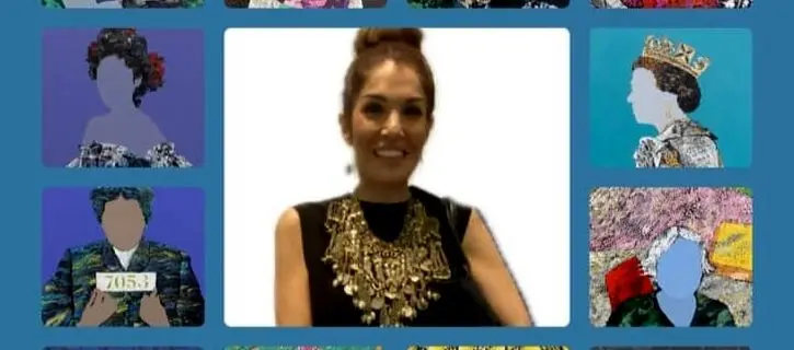 Roshanak Aminelahi with this 13 women in the Ayyam Gallery Dubai / photo 