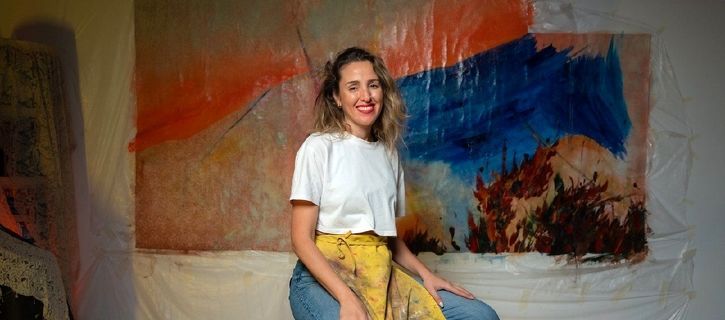 “Your Sun That Kept Setting” exhibition by Chafa Ghaddar at Maraya Art Centre