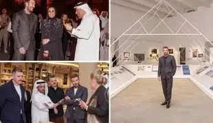 David Beckham explores Doha’s cultural scene at inaugural Art Basel Qatar