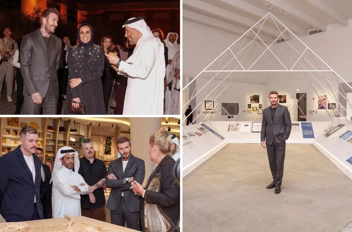 David Beckham explores Doha’s cultural scene at inaugural Art Basel Qatar
