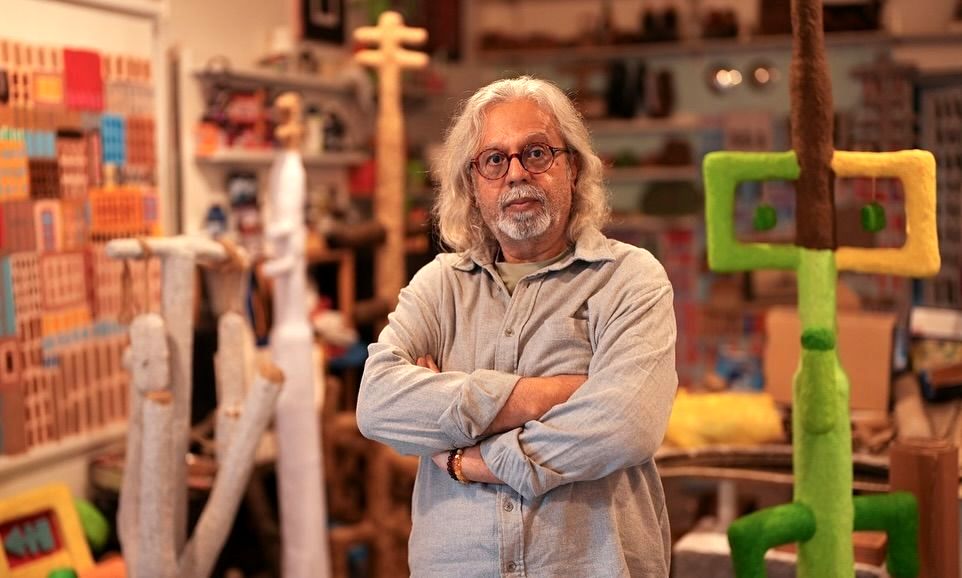 A glimpse into the installation of 'Between Sunrise and Sunset' by Mohamed Ahmed Ibrahim
