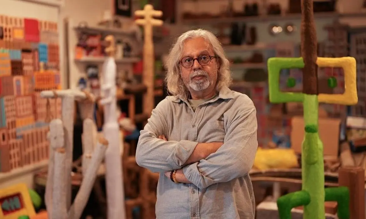 A glimpse into the installation of 'Between Sunrise and Sunset' by Mohamed Ahmed Ibrahim