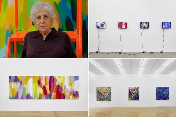 Paintings & digital works by Samia Halaby at Sfeir-Semler Gallery