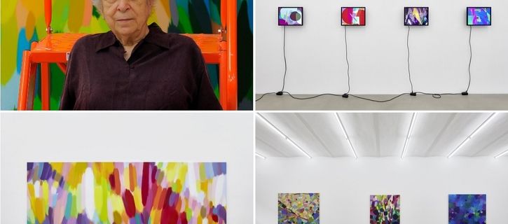 Paintings & digital works by Samia Halaby at Sfeir-Semler Gallery
