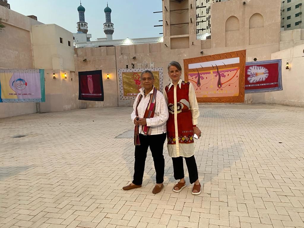 See the opening of Lubaina Himid and Magda Stawarska's exhibition at the Sharjah Art Foundation