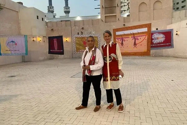 See the opening of Lubaina Himid and Magda Stawarska's exhibition at the Sharjah Art Foundation