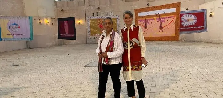 See the opening of Lubaina Himid and Magda Stawarska's exhibition at the Sharjah Art Foundation