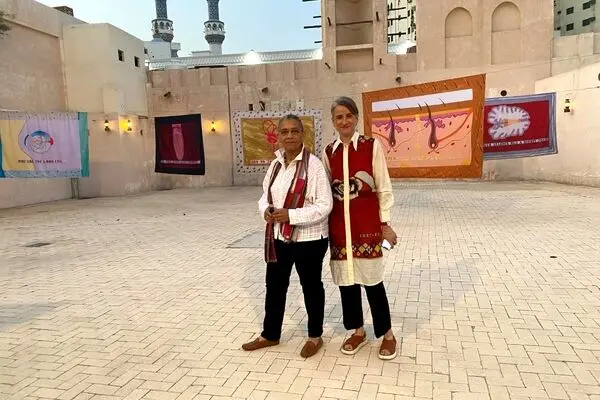 See the opening of Lubaina Himid and Magda Stawarska's exhibition at the Sharjah Art Foundation