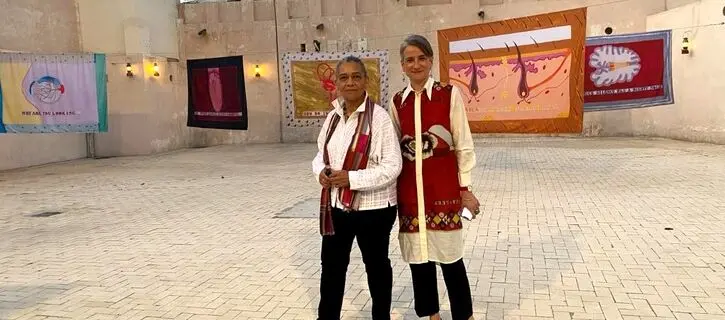 See the opening of Lubaina Himid and Magda Stawarska's exhibition at the Sharjah Art Foundation