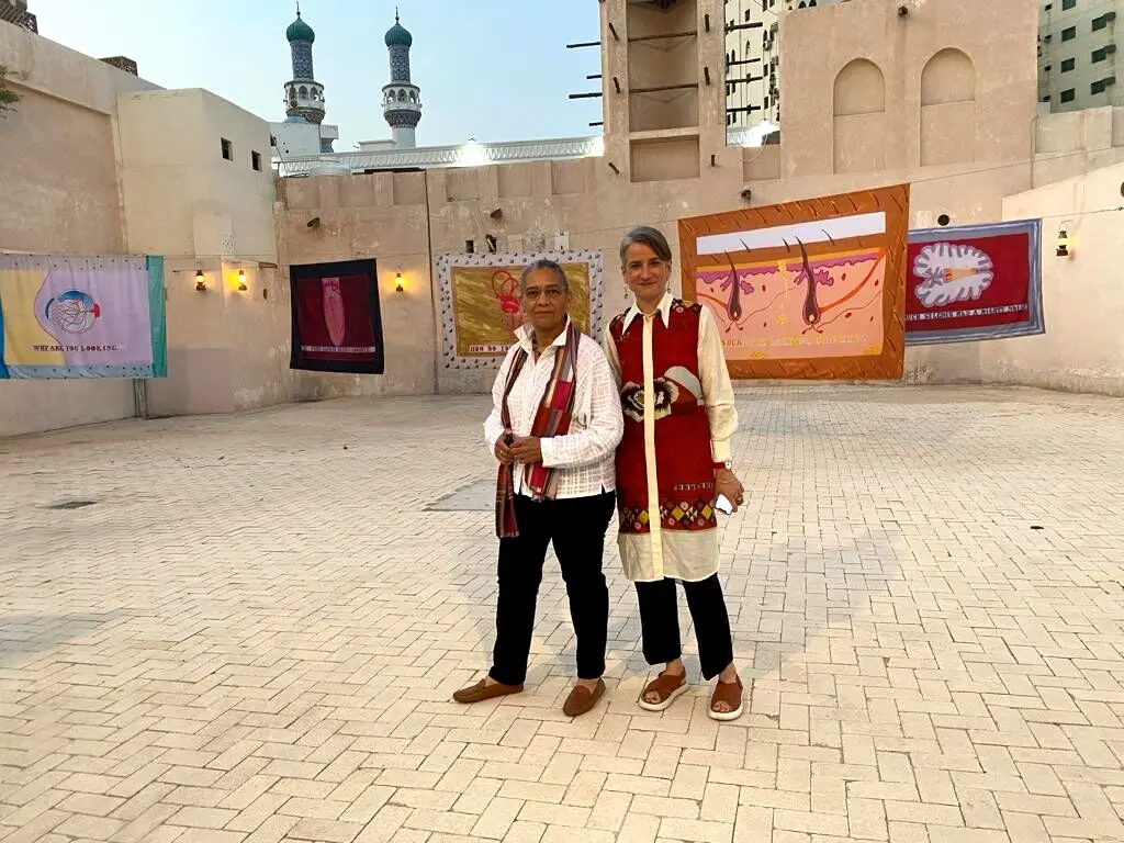 See the opening of Lubaina Himid and Magda Stawarska's exhibition at the Sharjah Art Foundation