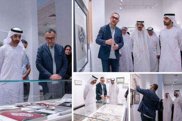 Salem bin Abdulrahman opens "Journey of Letter" exhibition by Wissam Shawkat