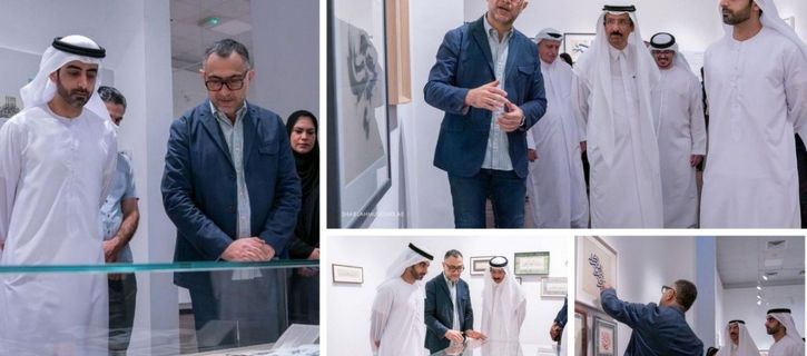 Salem bin Abdulrahman opens "Journey of Letter" exhibition by Wissam Shawkat