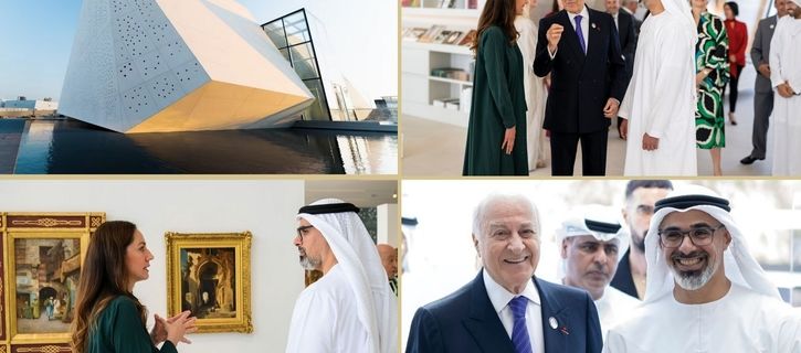 Sheikh Khaled bin Mohamed bin Zayed visits Bassam Freiha Art Foundation
