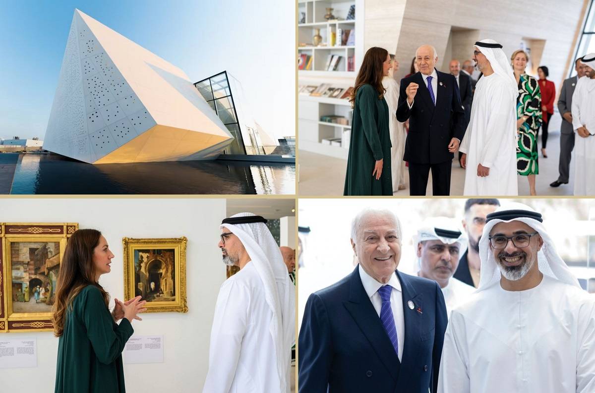 Sheikh Khaled bin Mohamed bin Zayed visits Bassam Freiha Art Foundation