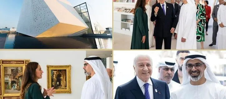 Sheikh Khaled bin Mohamed bin Zayed visits Bassam Freiha Art Foundation