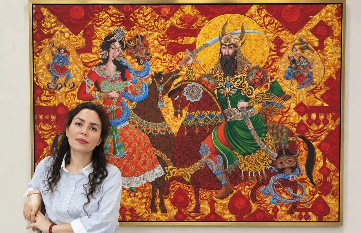 Fatemeh Ahmadian and the Beautiful Sorceress; Reimagining “Rostam’s Fourth Trial” Between Myth, Temptation, and Contemporary Art