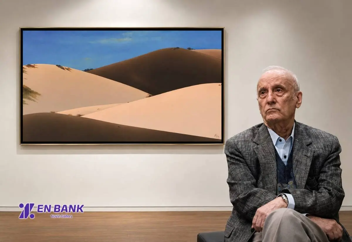 Jalal Shabahangi’s Mountains in the Novin Gallery Collection of Eghtesad Novin Bank: The Geometry of Silence in Sand Dunes