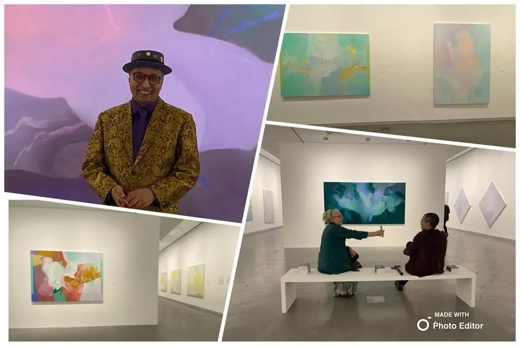 Non-Figurative Paintings of Gavin Jantjes in Gallery 4 of Sharjah Art Foundation