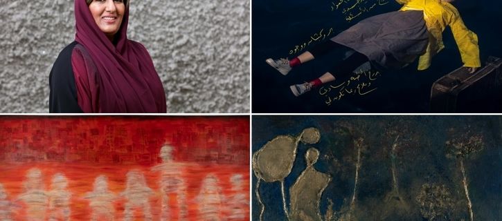 Highlights of the works of the famous Emirati artist Nujoom Alghanem