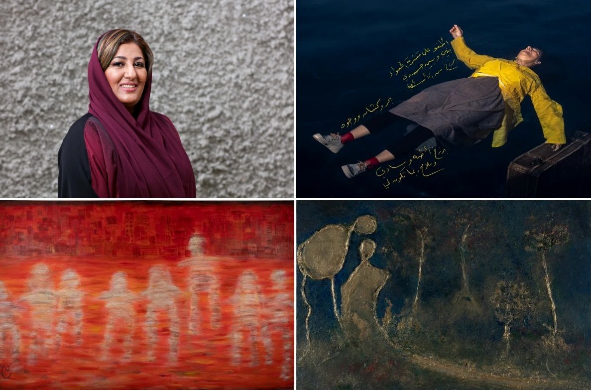 Highlights of the works of the famous Emirati artist Nujoom Alghanem