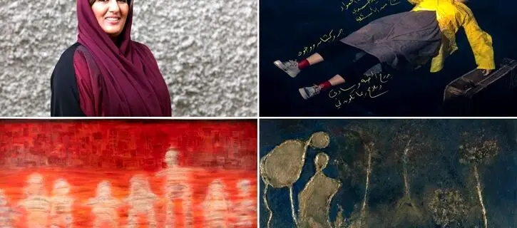 Highlights of the works of the famous Emirati artist Nujoom Alghanem