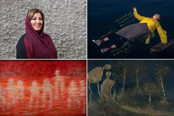 Highlights of the works of the famous Emirati artist Nujoom Alghanem