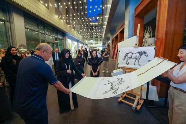 Watch: Sheikha Latifa bint Mohammed visits 19th annual DIFC Art Nights