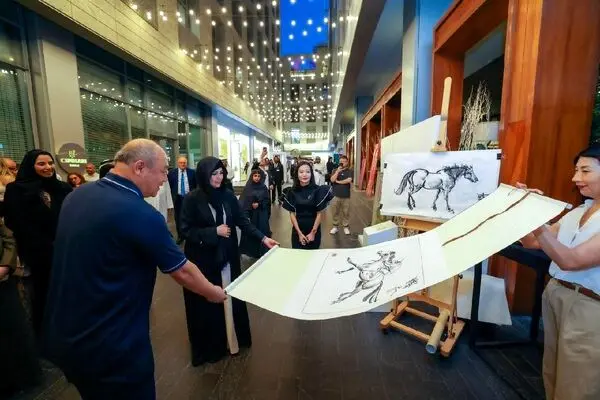 Watch: Sheikha Latifa bint Mohammed visits 19th annual DIFC Art Nights