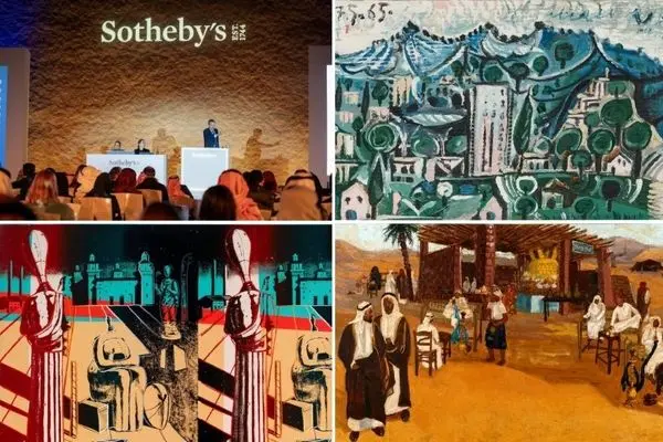 Saudi Arabia hosts Sotheby’s auction featuring Picasso, Warhol and Middle Eastern masters