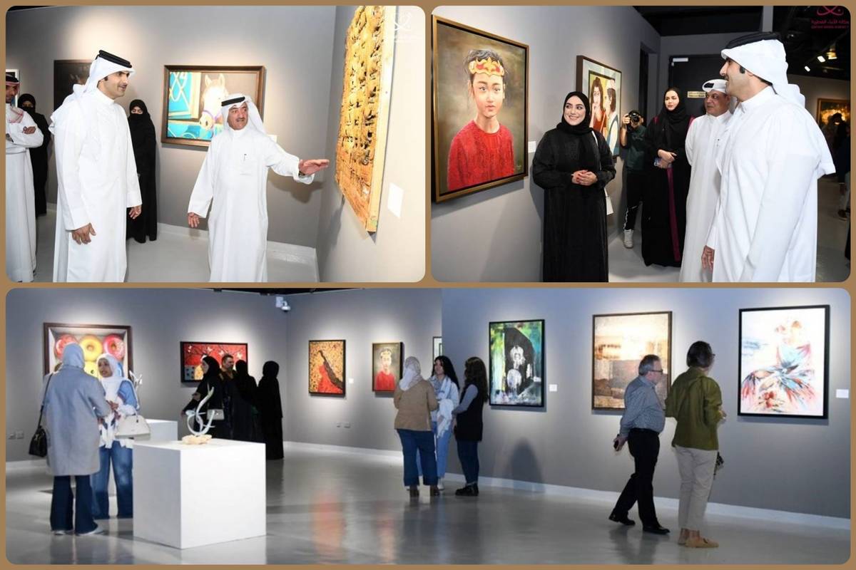 Qatari Minister of Culture Opens 'From Qatar 2023' art exhibition