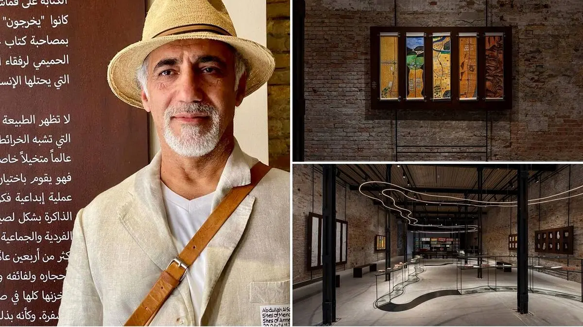Abdullah Al Saadi explains how he made his works for the Venice Biennale