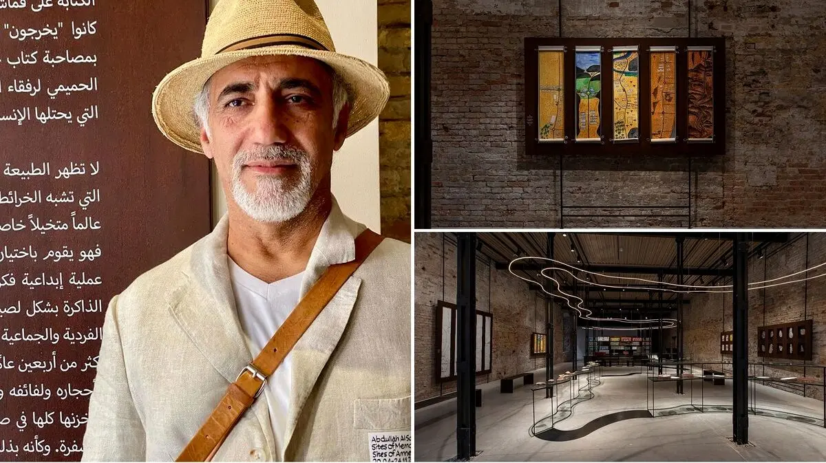 Abdullah Al Saadi explains how he made his works for the Venice Biennale