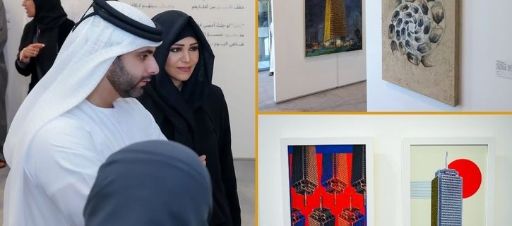 Sheikh Mansoor bin Mohammed inaugurates Burj Rashid Exhibition in the presence of Sheikha Latifa