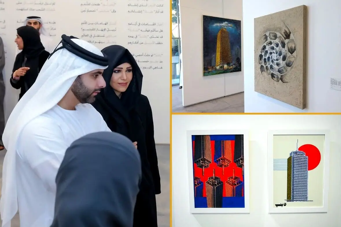 Sheikh Mansoor bin Mohammed inaugurates Burj Rashid Exhibition in the presence of Sheikha Latifa